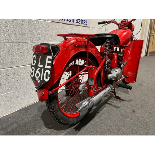 973 - BSA Bantam D1 motorcycle. 125cc. 1965. Frame No- BD2582019.
Engine No-DDB19062. Ex GPO Telegram deli... 