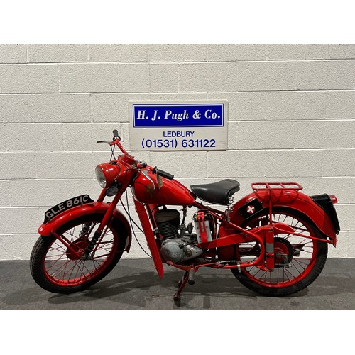 973 - BSA Bantam D1 motorcycle. 125cc. 1965. Frame No- BD2582019.
Engine No-DDB19062. Ex GPO Telegram deli... 