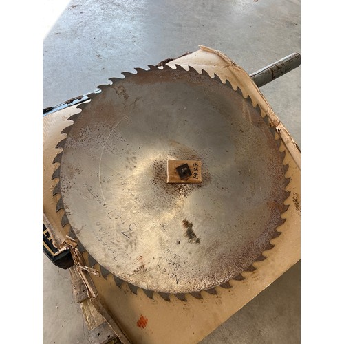 1477 - Tungsten tipped circular saw blade. 3ft. Never used