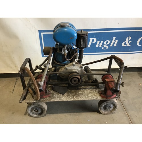 1421 - JAP engine driven shearing machine c/w shearing heads