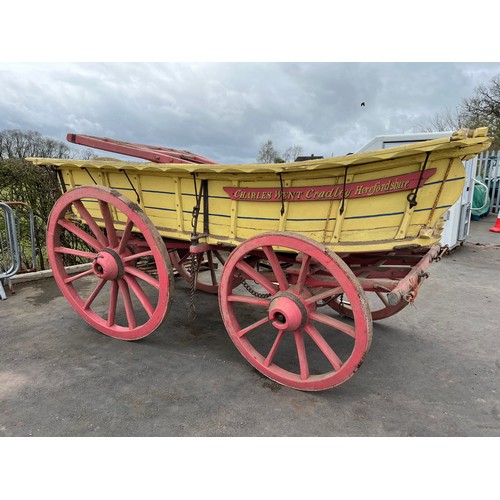 1378 - Worcestershire farm wagon, circa 1900