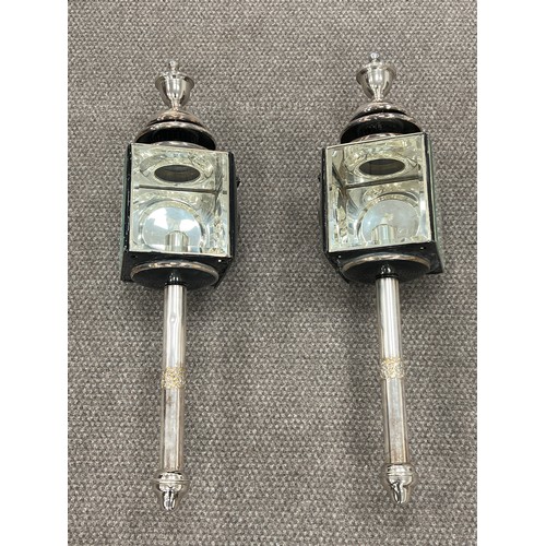 1367 - Pair of hearse lamps with Marston fittings