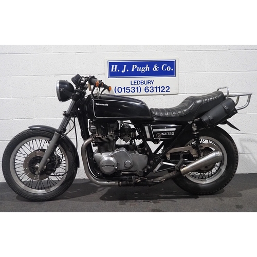 Kawasaki KZ750 Twin motorcycle. 1982. 749cc. Frame No