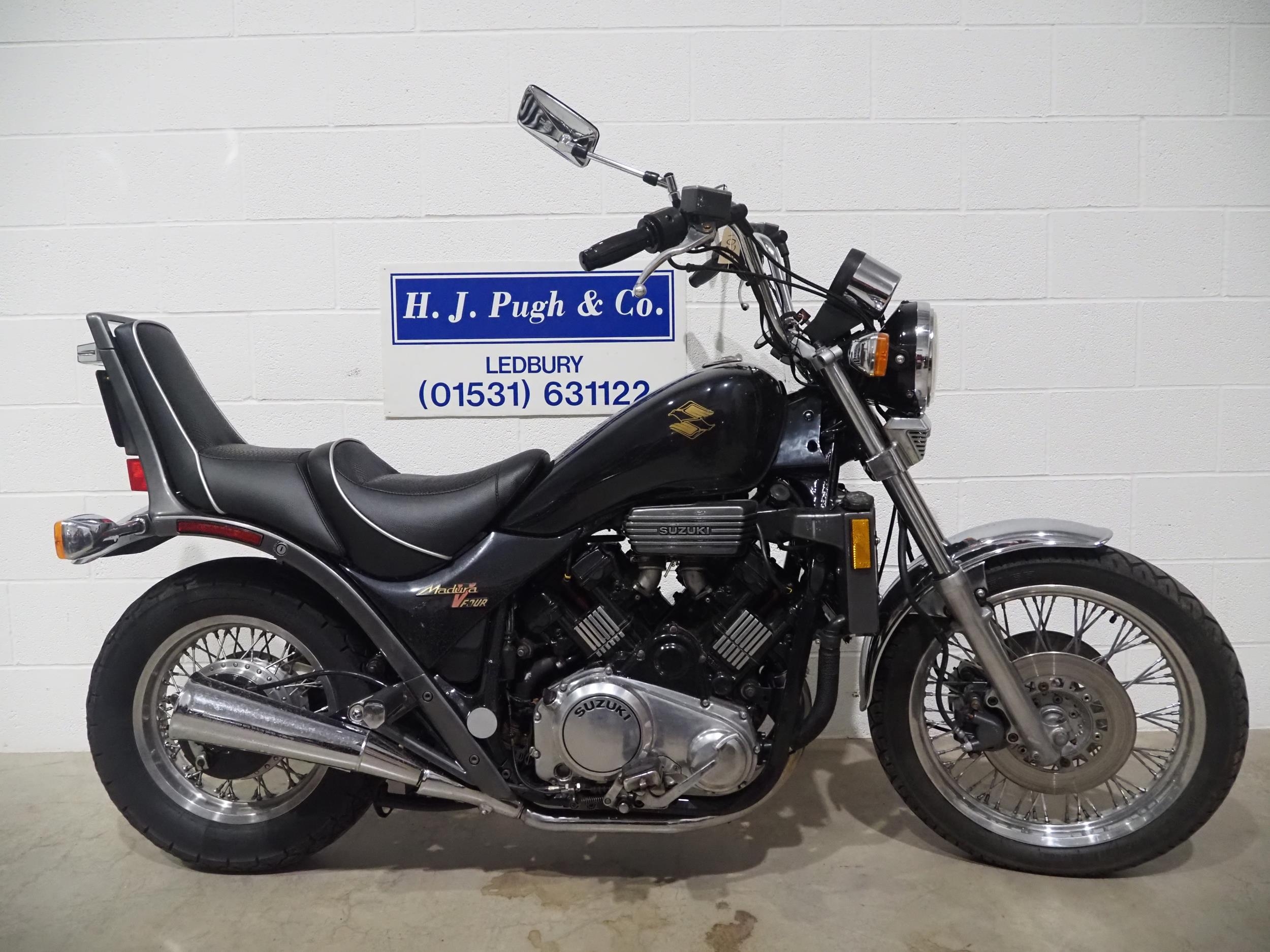 Suzuki GV700 V4 Madura motorcycle, 1985, 700cc. Non-runner Suzuki GV700 V4 Madura motorcycle, 1985, 700cc. Non-runner
