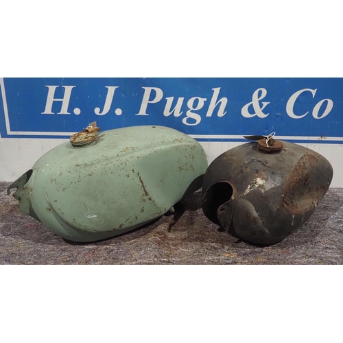 660 - 2 Italian motorcycle fuel tanks