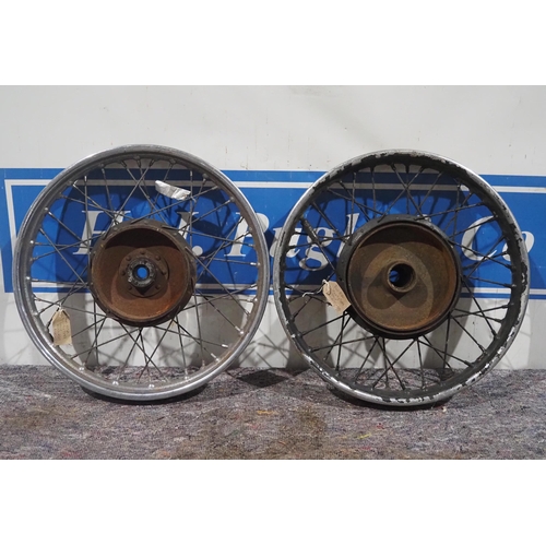 664 - Pair of BSA early Goldstar wheel rims