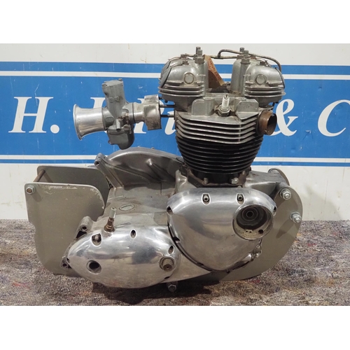 675 - Triumph 650cc unit engine with no internals. Engine No. TR6RDU46464