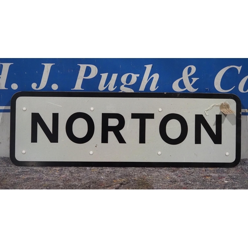 678 - Norton road sign 10