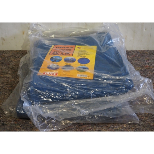 869 - Tarpaulins 24 x 18ft - 2