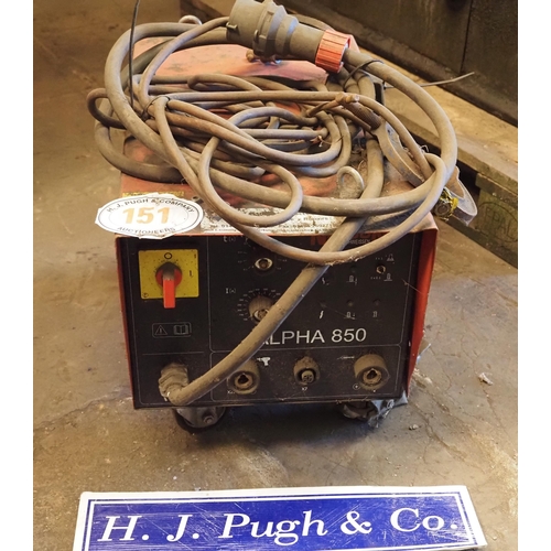 151 - Nelson Alpha 850 stud welder, 3 phase