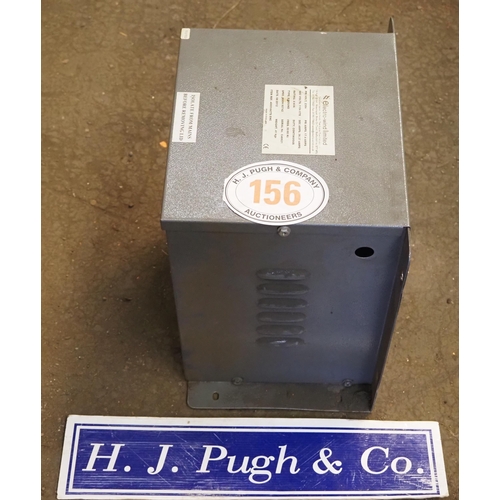 156 - Wall mounted 110v transformer, 4kva