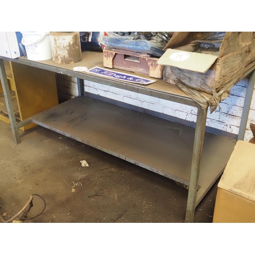 164 - Steel workbench 71 x 36