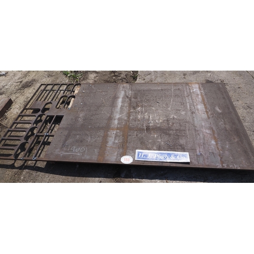 188 - Mild steel plate 25mm, 75