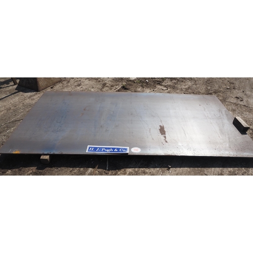 190 - Mild steel plate 15mm, 118 x 59