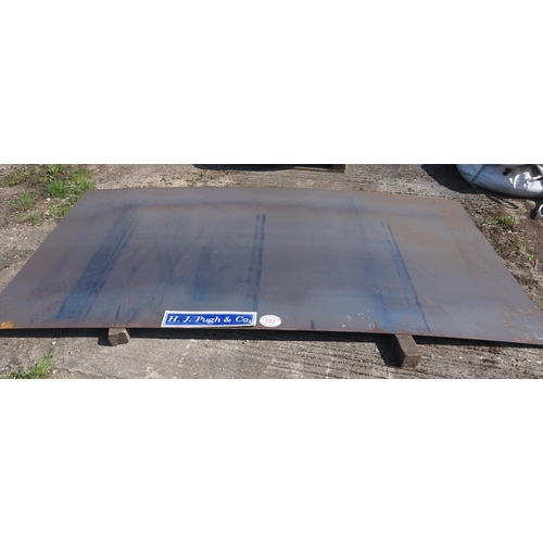 192 - Mild steel plate 4mm, 118 x 59