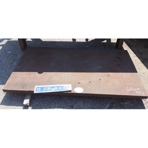 202 - 60mm Mild steel table top 72 x 39