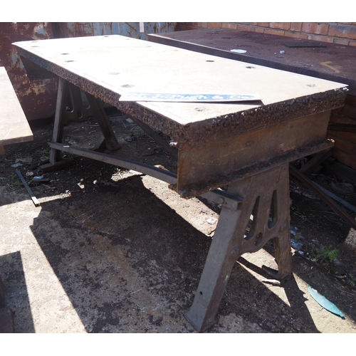 203 - 75mm Mild steel table 78 x 32