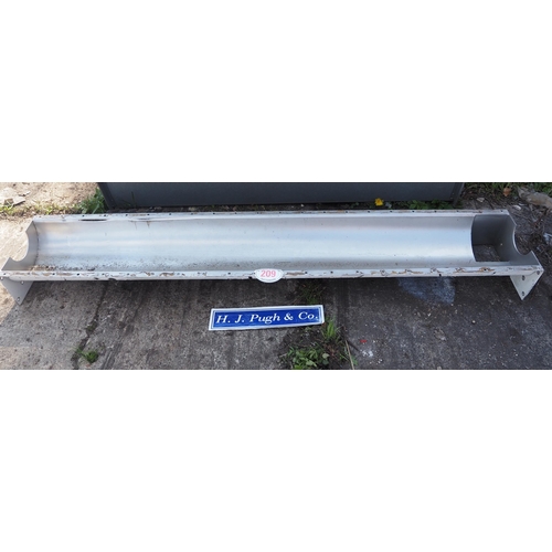 209 - Stainless steel trough