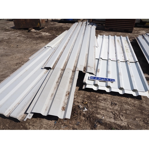 213 - Quantity of box profile roofing sheets