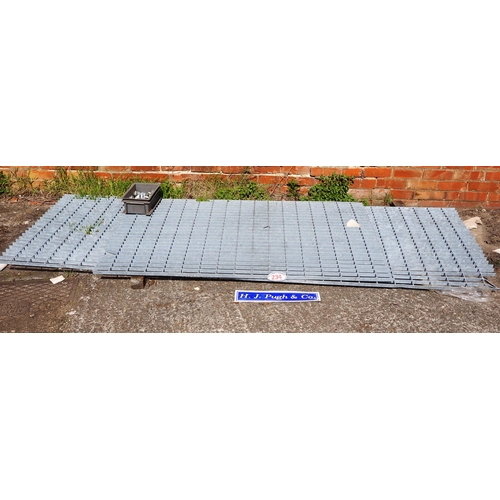 234 - Galvanised open deck flooring and clips