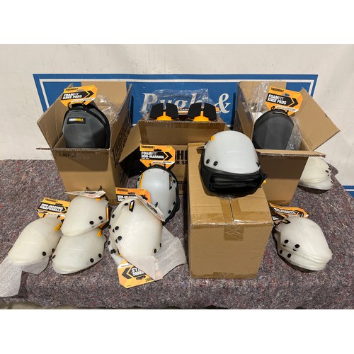 886 - Large quantity of heavy duty kneepads and assorted kneepad interchangeable Snapshells to include sta... 