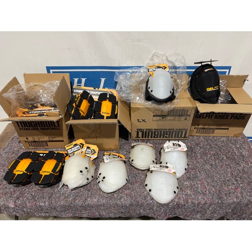 887 - Large quantity of heavy duty kneepads and assorted kneepad interchangeable Snapshells to include sta... 