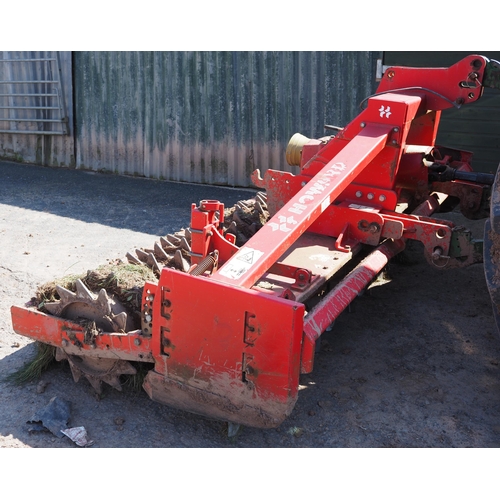 108 - Howard 3 metre power harrow with crumbler in working order