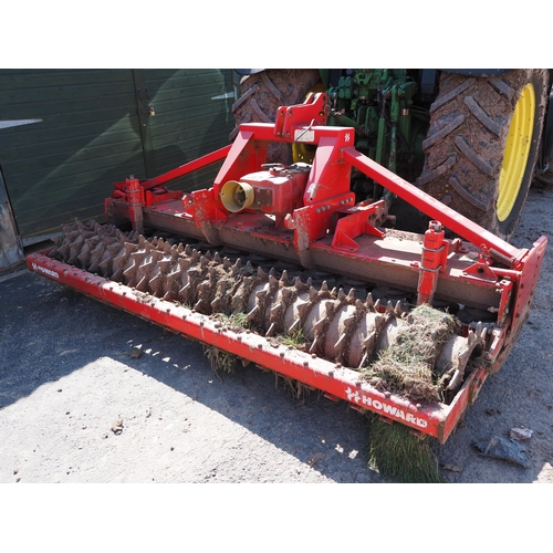 108 - Howard 3 metre power harrow with crumbler in working order