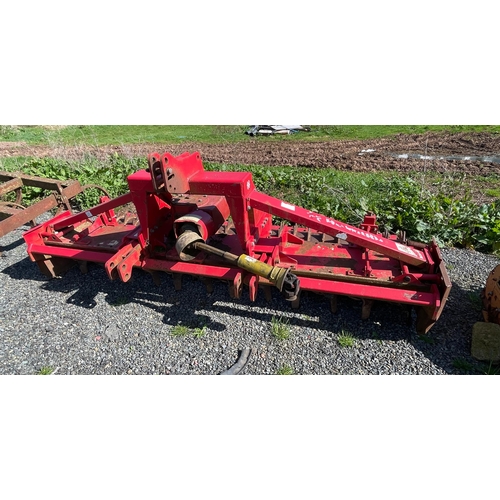 108 - Howard 3 metre power harrow with crumbler in working order