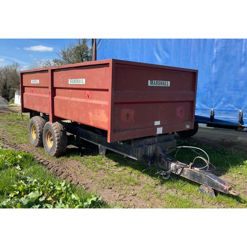 111 - Marshall 8 tonne tandem axle tipping trailer