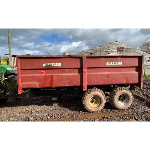 111 - Marshall 8 tonne tandem axle tipping trailer