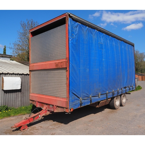 112 - Marshall tandem axle 8 tonne curtain side trailer 2008