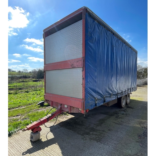 112 - Marshall tandem axle 8 tonne curtain side trailer 2008