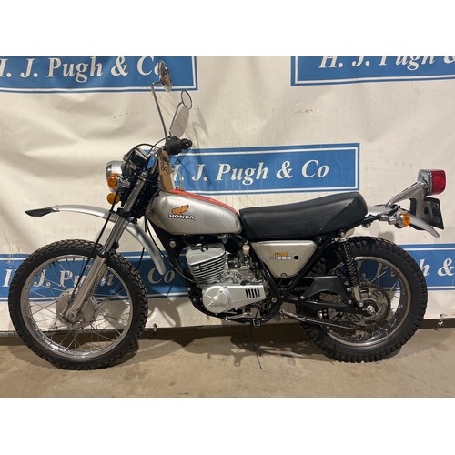 848 - Honda MT250 Elsinore motorcycle. 1973. 248cc.
This is a nearly finished project that is being sold d... 