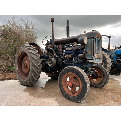 179 - Fordson E27N tractor. P6 Engine, no paperwork. Runs well. Reg. HUX 965