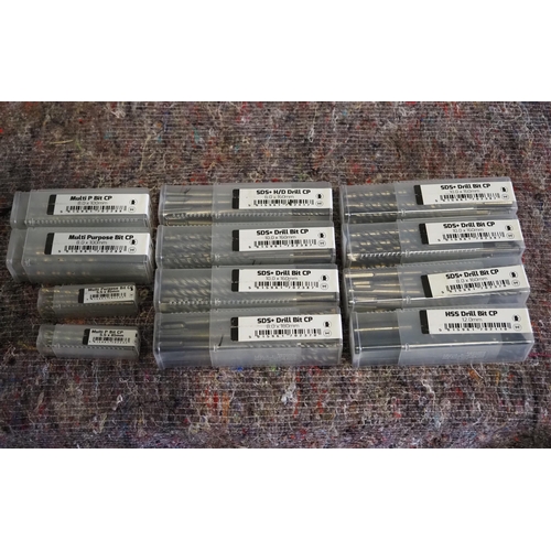 666A - Over 100 assorted SDS, masonry and HSS drill bits