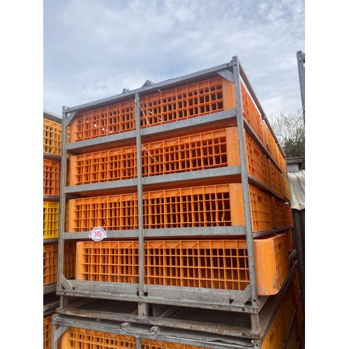 145 - Anglian poultry module system to include 12 baskets