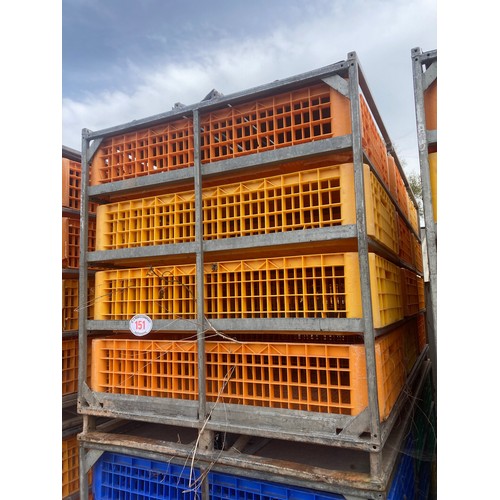 151 - Anglian poultry module system to include 12 baskets