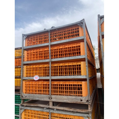 153 - Anglian poultry module system to include 12 baskets