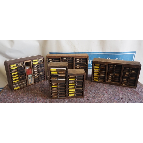 Handmade storage racks and contents, approx. 90 years old - 4