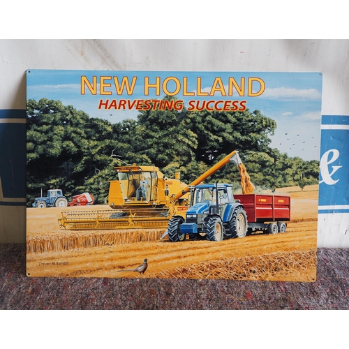 764 - Tin sign - New Holland 28 x 20