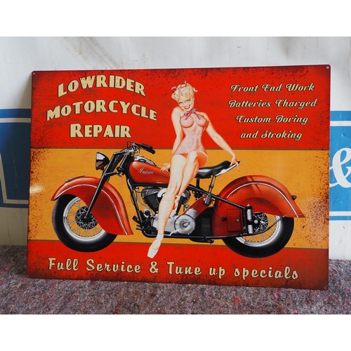 778 - Tin sign - Indian motorcycle 28 x 20