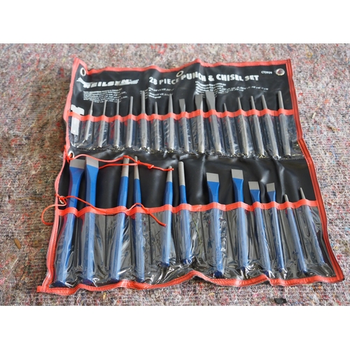 785 - 28 Piece chisel and punch set