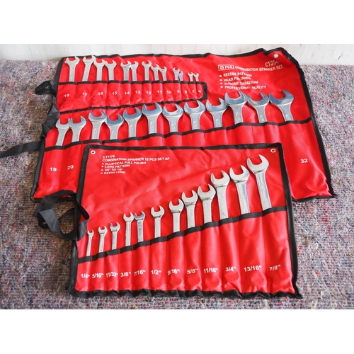 787 - 2 Sets of spanners, 25 piece and 12 piece