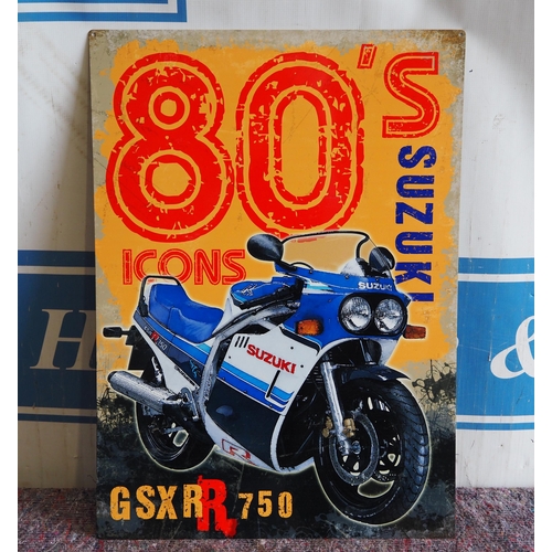 798 - Tin sign - Suzuki GSXR 28 x 20