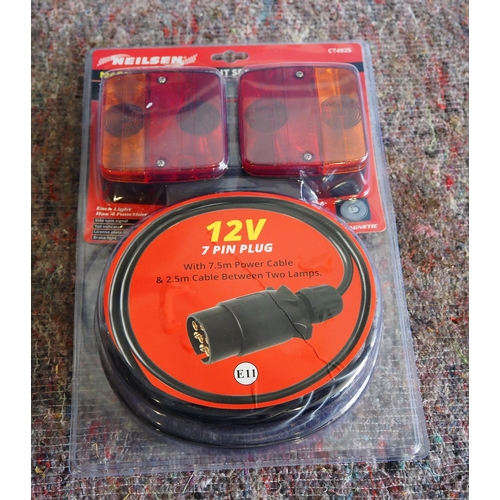 1703 - Magnetic trailer light set 12v