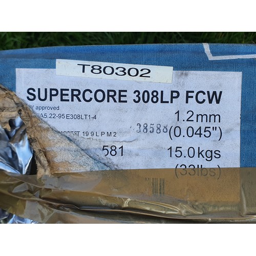 703 - Metrode Supercore 308LP 1.2mm stainless steel welding wire, 15kg
