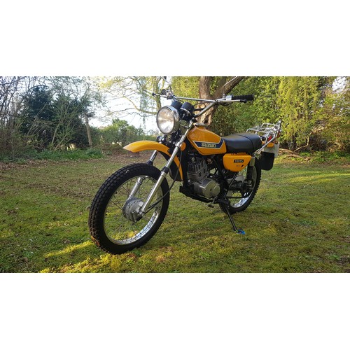 1691 - Suzuki TS185 motorcycle. 1973. 185cc.
Frame no. TS185 77064
Engine no. TS185 77049
Runs and rides ve... 