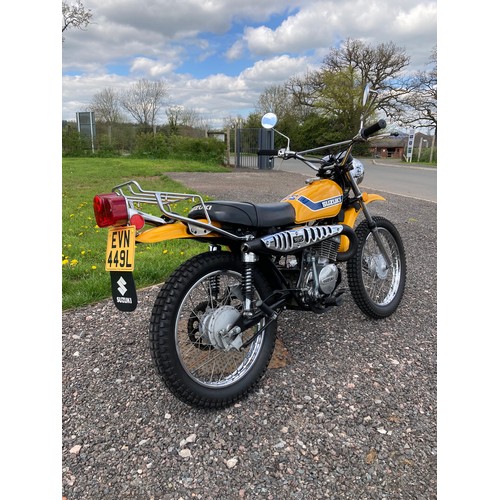 1691 - Suzuki TS185 motorcycle. 1973. 185cc.
Frame no. TS185 77064
Engine no. TS185 77049
Runs and rides ve... 