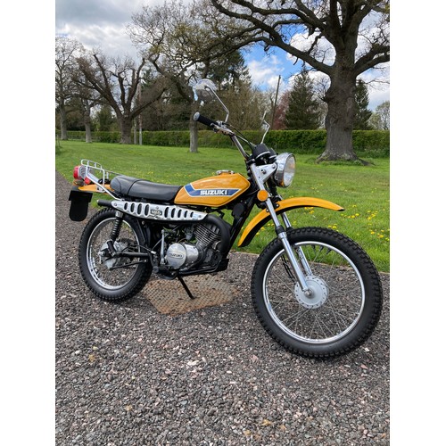 1691 - Suzuki TS185 motorcycle. 1973. 185cc.
Frame no. TS185 77064
Engine no. TS185 77049
Runs and rides ve... 